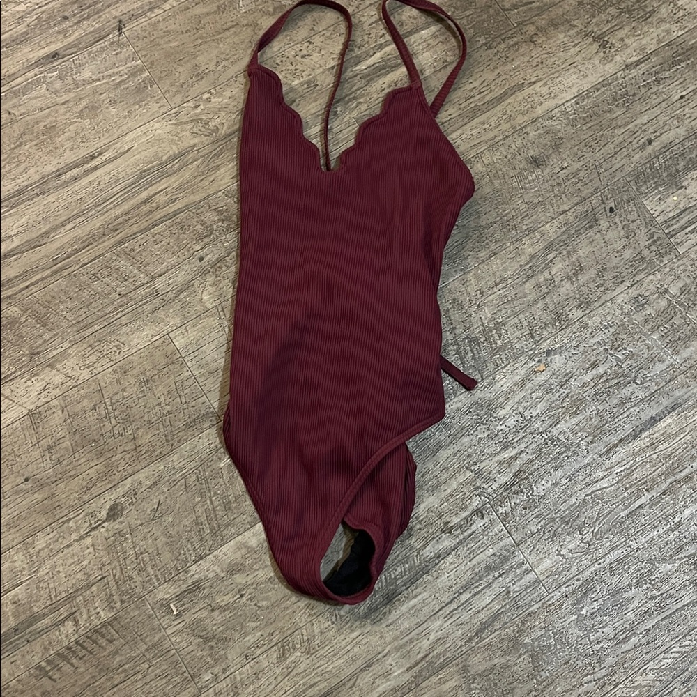 Urban outfitters bodysuit burgundy